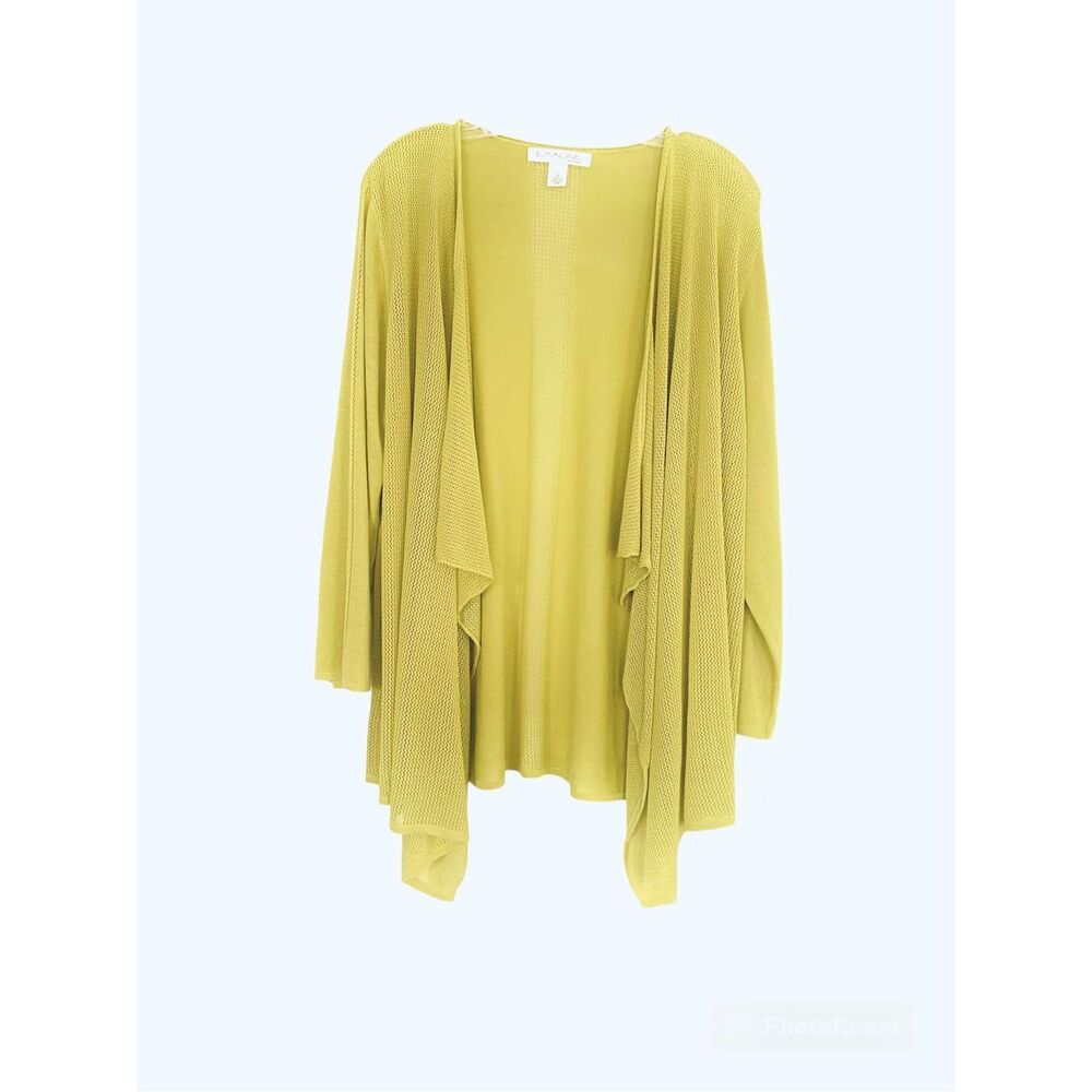 Emaline Lightweight Knit Open Front Cardigan Sz  2X